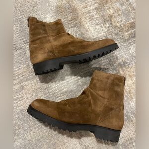 Kentia Brown Suede Boots Women’s EU Size 39 or US 8.5 Made in Italy RARE
